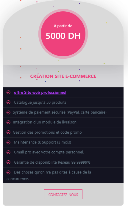 Création de Site Web Pas Cher maroc fes