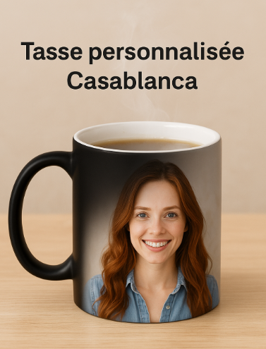 Mug personnalisé Casablanca : le cadeau idéal avec livraison 24H